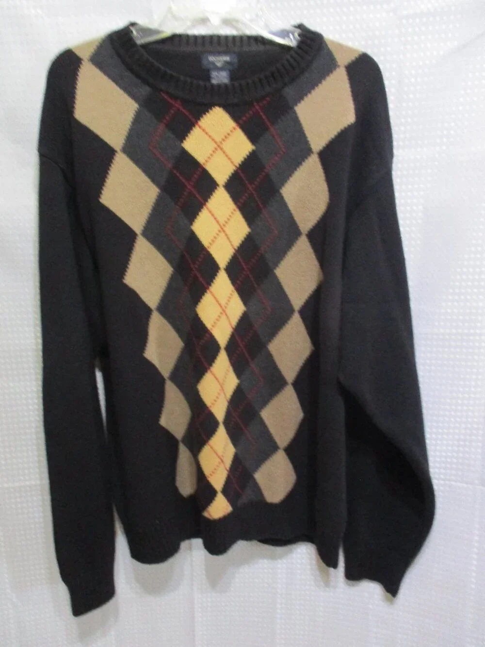 1990's Dockers Multicolor Argyle Men's Long Sleeved Pull Over Sweater  Sz. XXL